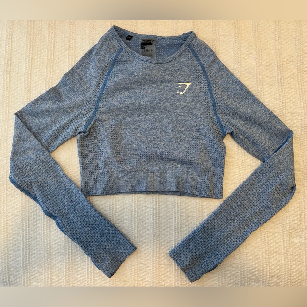 Gymshark Vital Crop Top | Blue
